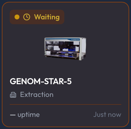 Instrument with Waiting status